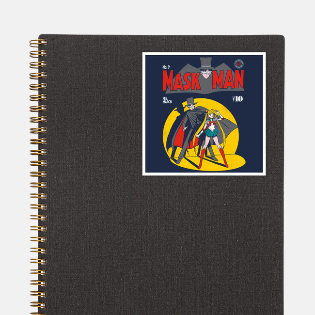 Maskman-none glossy sticker-paulagarcia