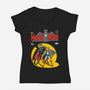 Maskman-womens v-neck tee-paulagarcia