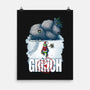Mean One-none matte poster-Six Eyed Monster