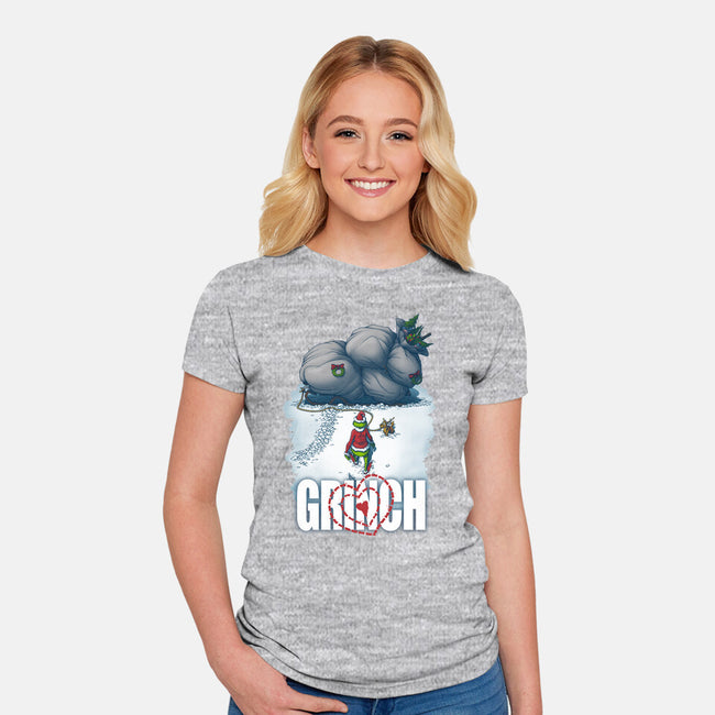 Mean One-womens fitted tee-Six Eyed Monster