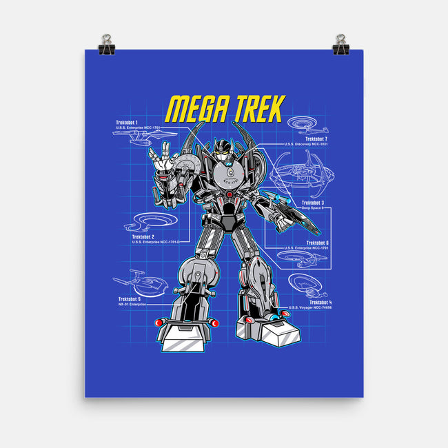 Mega Trek-none matte poster-Robreepart