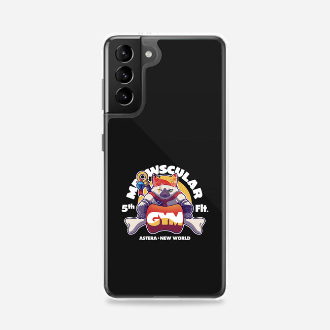 Meowscular Gym-samsung snap phone case-KindaCreative