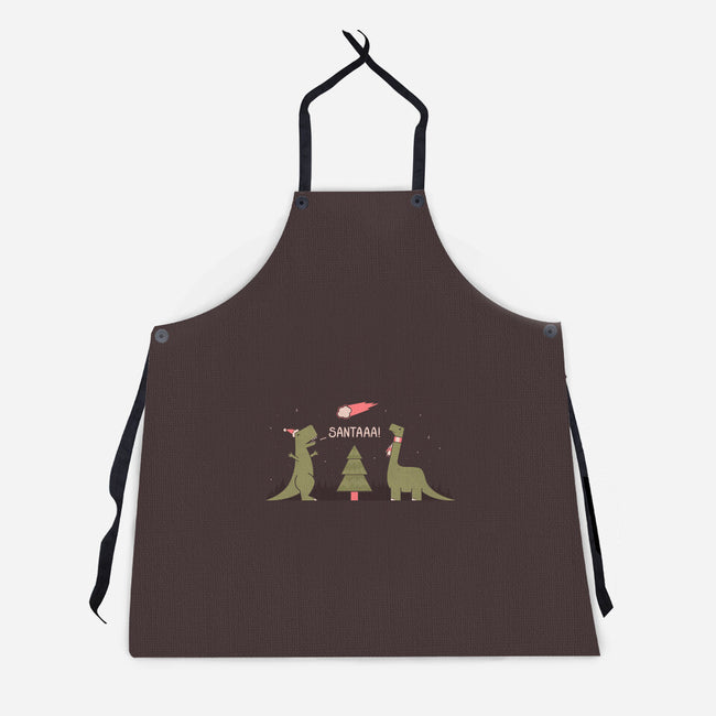 Merry Extinction-unisex kitchen apron-Teo Zed