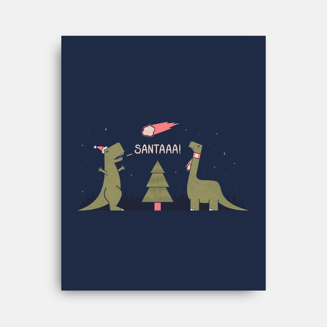 Merry Extinction-none stretched canvas-Teo Zed