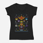 Merry Senshi-womens v-neck tee-machmigo
