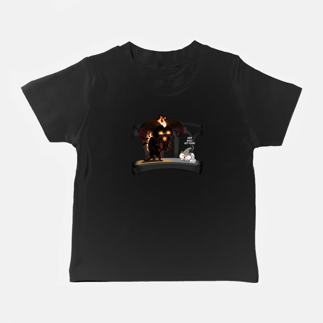 Mew Shall Not Pass-baby basic tee-queenmob