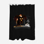 Mew Shall Not Pass-none polyester shower curtain-queenmob