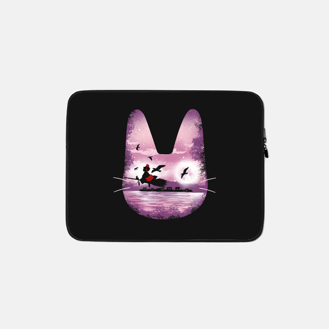 Midnight Delivery-none zippered laptop sleeve-dandingeroz