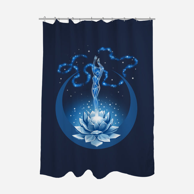 Millennium Crystal-none polyester shower curtain-Kat_Haynes