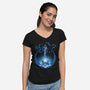 Millennium Crystal-womens v-neck tee-Kat_Haynes