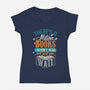 Million Books I Haven't Read-womens v-neck tee-neverbluetshirts
