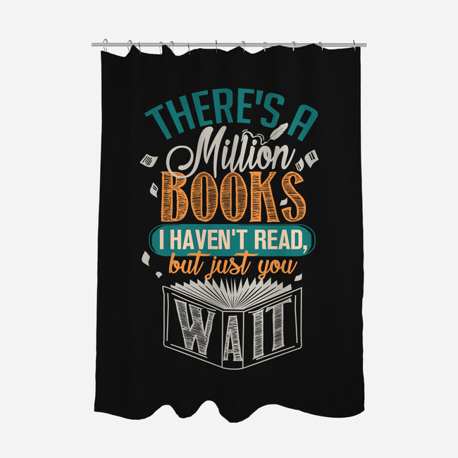 Million Books I Haven't Read-none polyester shower curtain-neverbluetshirts