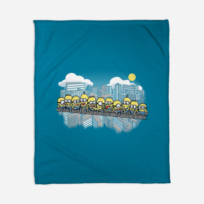 Min at Work-none fleece blanket-trheewood