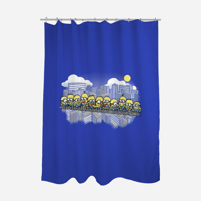 Min at Work-none polyester shower curtain-trheewood