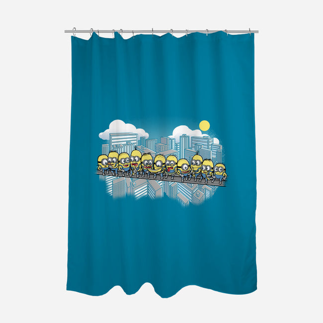 Min at Work-none polyester shower curtain-trheewood