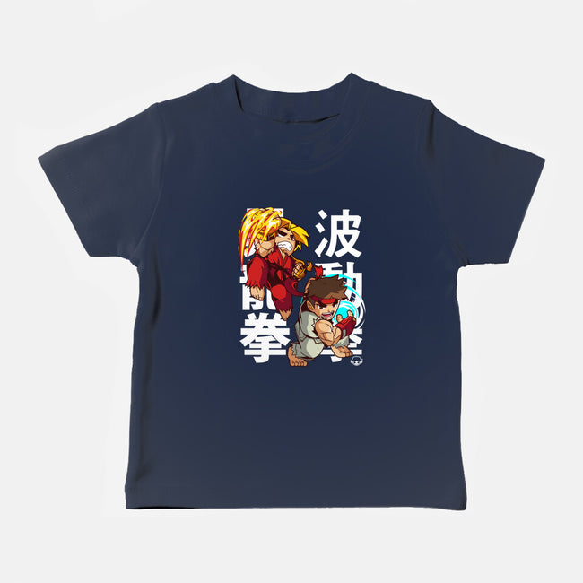 Mini Fighters-baby basic tee-mankeeboi
