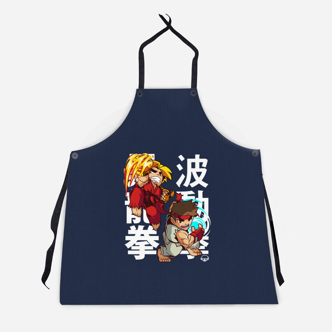 Mini Fighters-unisex kitchen apron-mankeeboi