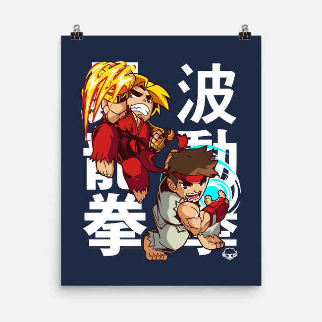 Mini Fighters-none matte poster-mankeeboi