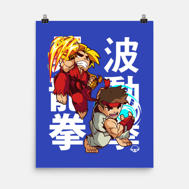 Mini Fighters-none matte poster-mankeeboi