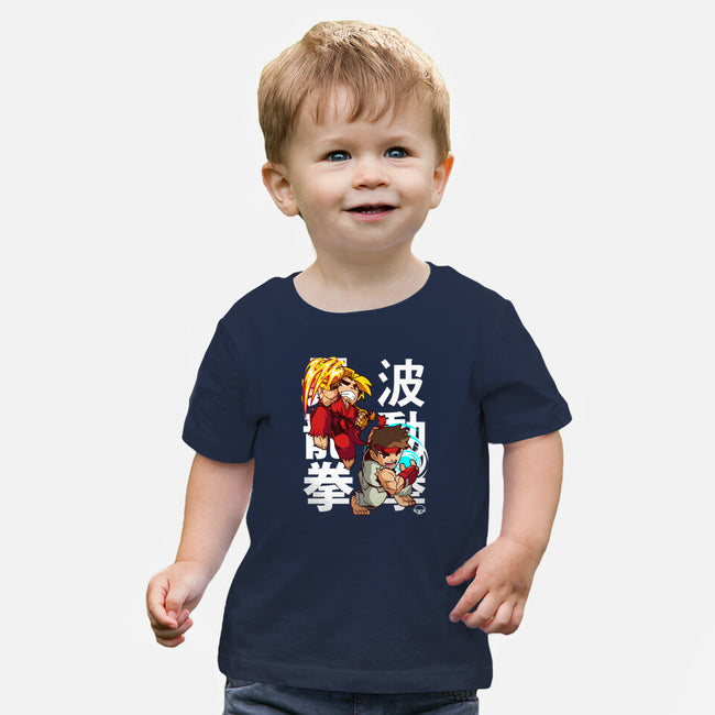 Mini Fighters-baby basic tee-mankeeboi