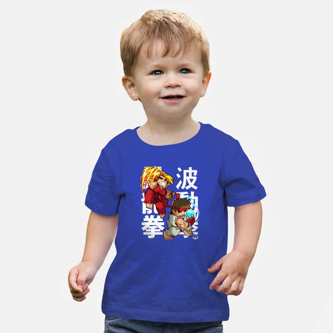 Mini Fighters-baby basic tee-mankeeboi
