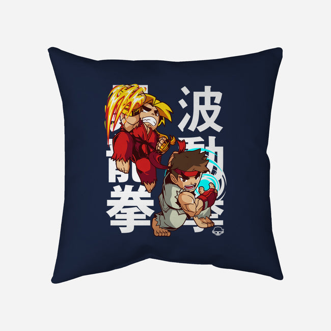 Mini Fighters-none removable cover w insert throw pillow-mankeeboi