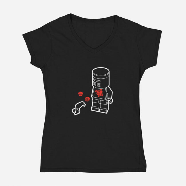 Mini Flesh Wound-womens v-neck tee-Brinkerhoff