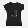 Mini Flesh Wound-womens v-neck tee-Brinkerhoff