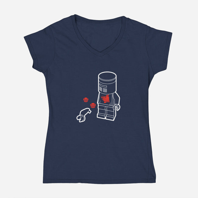 Mini Flesh Wound-womens v-neck tee-Brinkerhoff