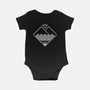 Minimal Peaks-baby basic onesie-spike00
