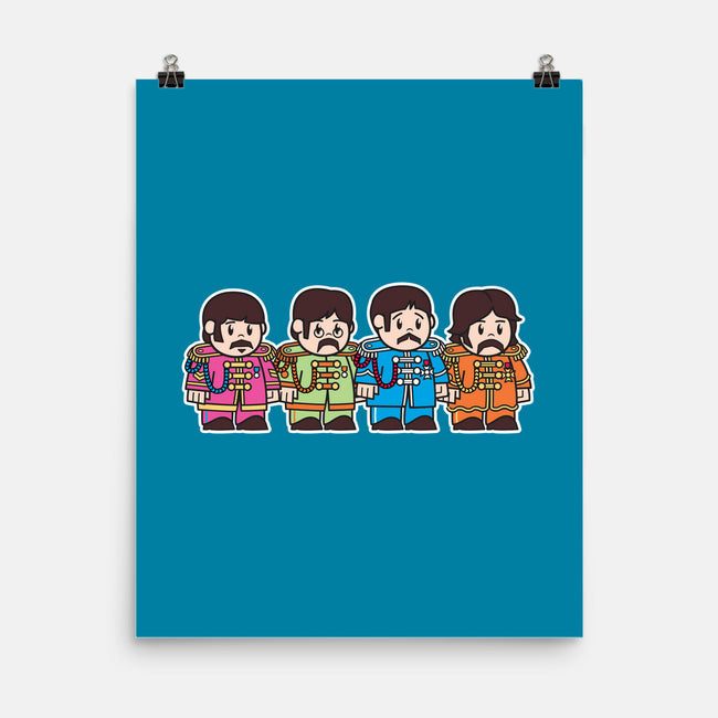Mitesized Beatles-none matte poster-Nemons