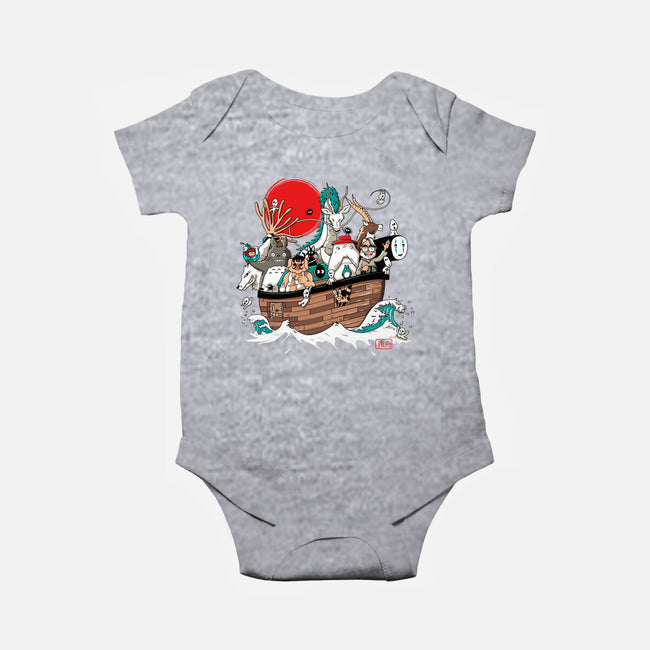 Miyazaki's Ark-baby basic onesie-ducfrench