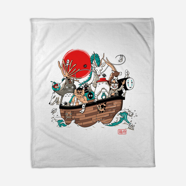 Miyazaki's Ark-none fleece blanket-ducfrench