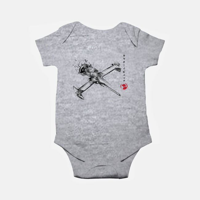 MONO Racer Sumi-e-baby basic onesie-DrMonekers