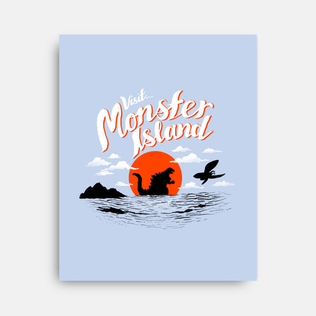 Monster Island-none stretched canvas-AustinJames