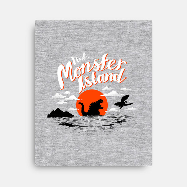 Monster Island-none stretched canvas-AustinJames