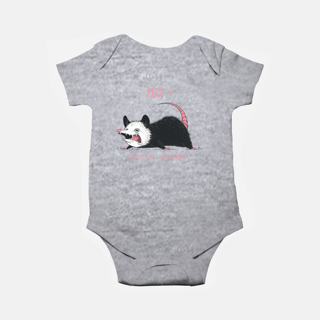 Mood Possum-baby basic onesie-ChocolateRaisinFury