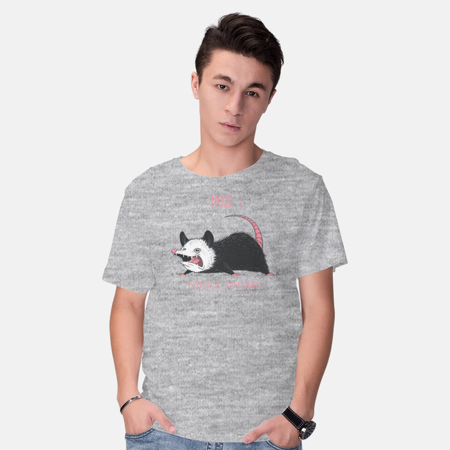 Mood Possum-mens basic tee-ChocolateRaisinFury