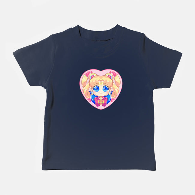 Moon Love-baby basic tee-strawberryquiche