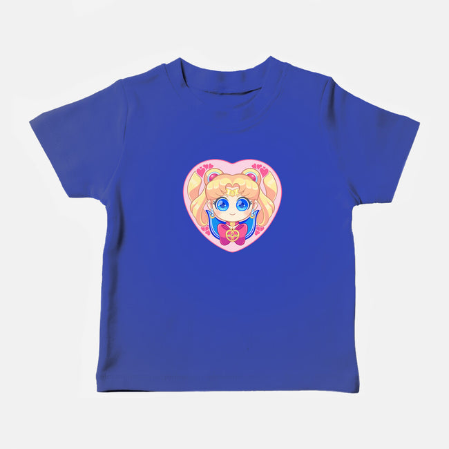 Moon Love-baby basic tee-strawberryquiche