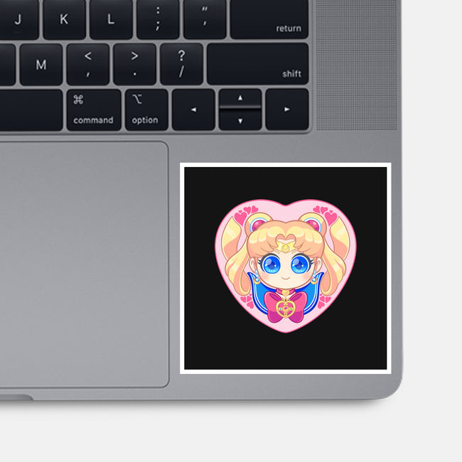 Moon Love-none glossy sticker-strawberryquiche