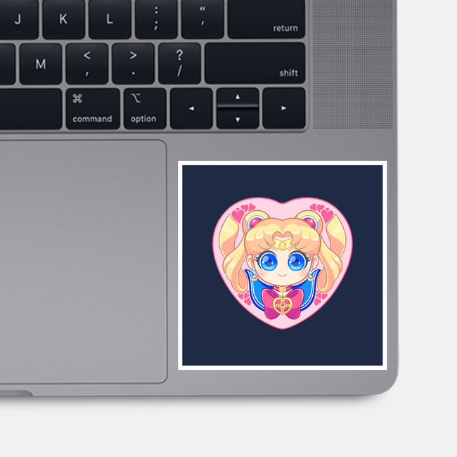 Moon Love-none glossy sticker-strawberryquiche