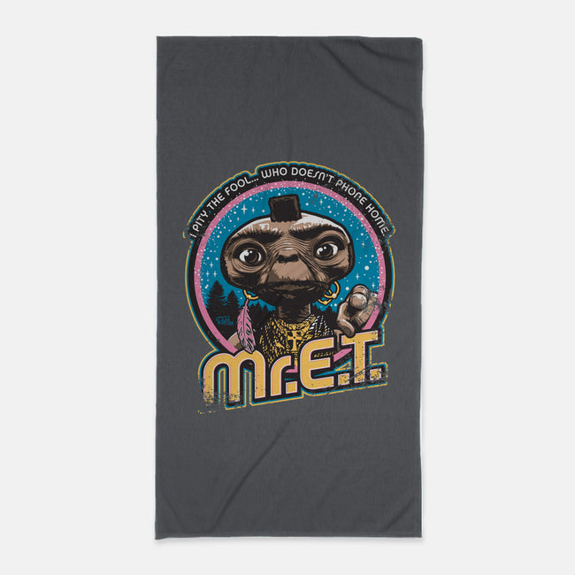 Mr. E.T.-none beach towel-Captain Ribman