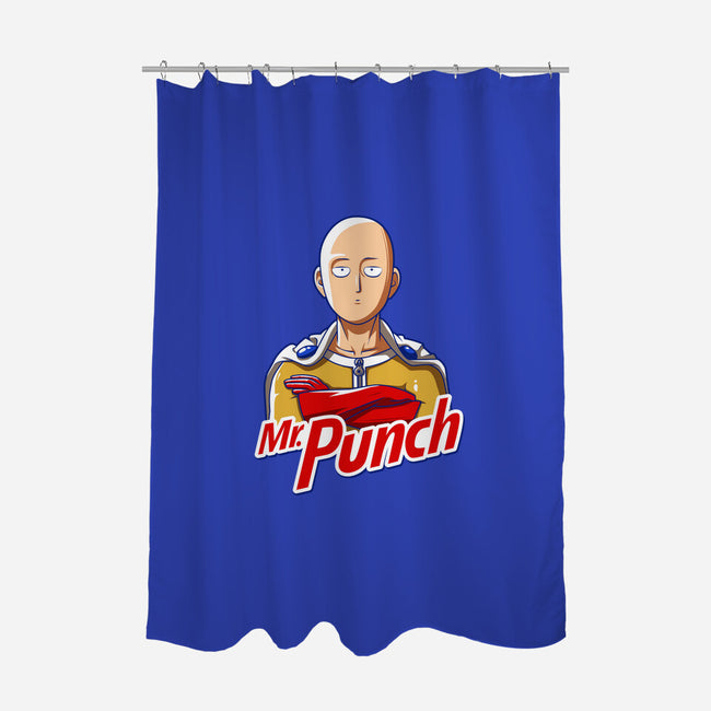 Mr. Punch-none polyester shower curtain-ducfrench