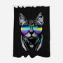 Music Lover Cat-none polyester shower curtain-clingcling