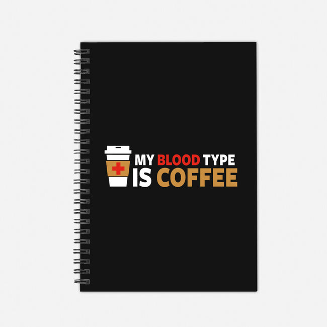 My Blood Type-none dot grid notebook-Fishbiscuit
