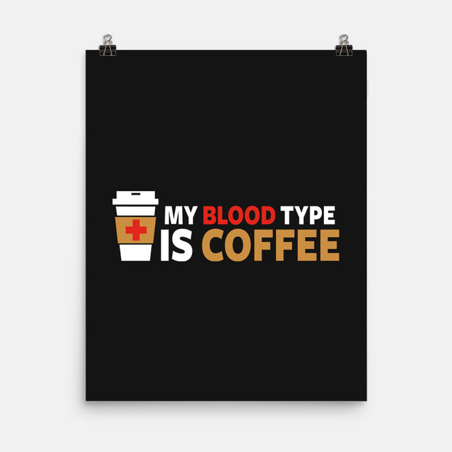 My Blood Type-none matte poster-Fishbiscuit