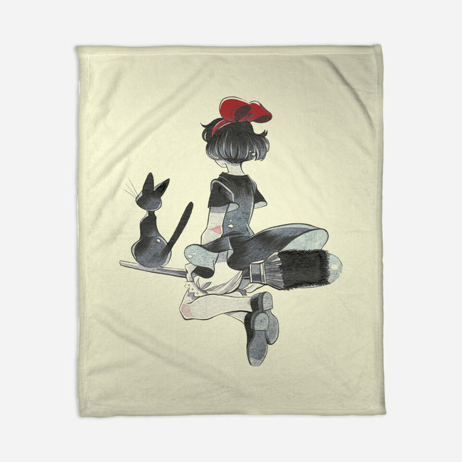 My Favorite Witch-none fleece blanket-alliebirdseed