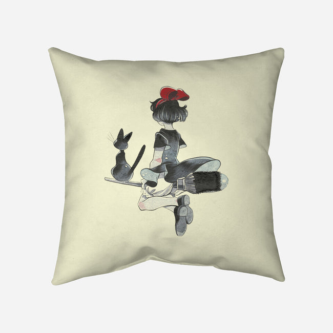 My Favorite Witch-none removable cover w insert throw pillow-alliebirdseed