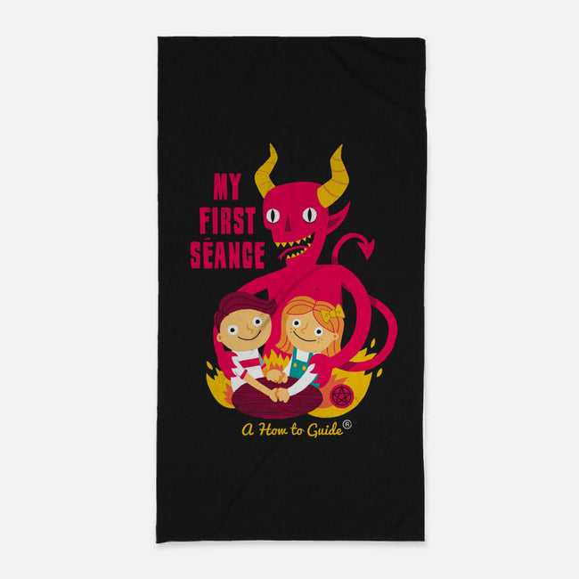 My First Seance-none beach towel-DinoMike